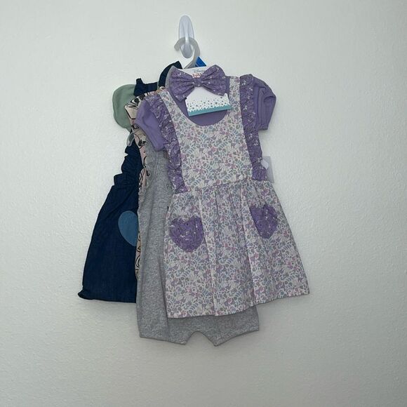 Disney Baby Pinafore Dresses x3 Winnie the Pooh, Pluto, 101 Dalmatians, lion … - Picture 2 of 16